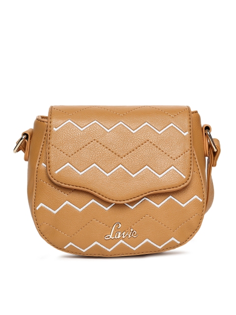 

Lavie Mustard Yellow Textured Sling Bag