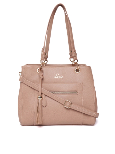 

Lavie Beige Solid Shoulder Bag