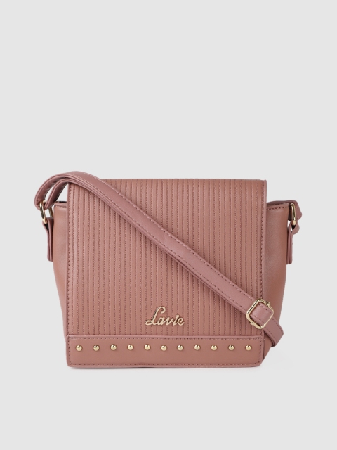 

Lavie Women Pink Textured Sling Bag