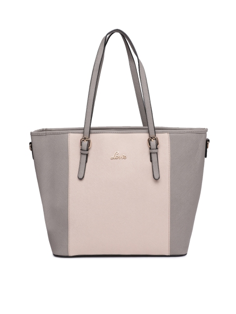 

Lavie Grey & Beige Colourblocked Shoulder Bag