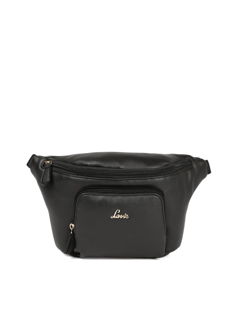 

Lavie Women Black Solid Waistpouch