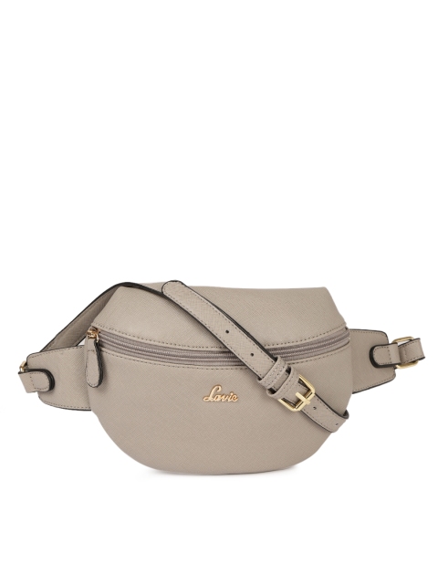 

Lavie Women Grey Solid Waistpouch