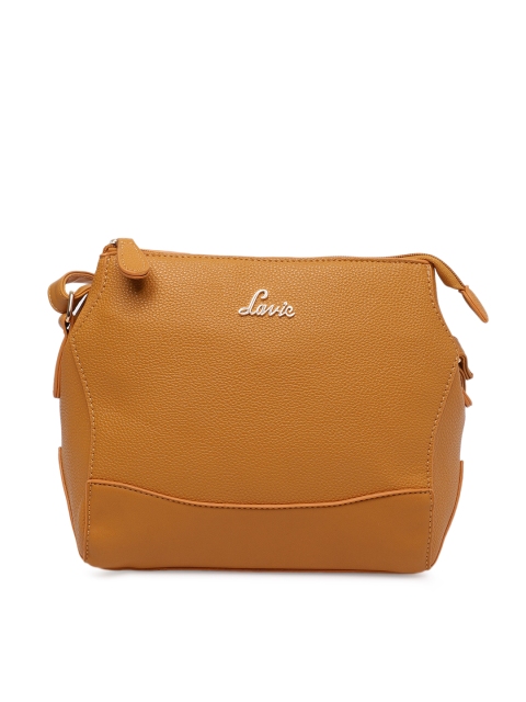 

Lavie Yellow Solid Sling Bag