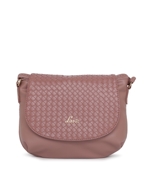 

Lavie Pink Textured Sling Bag