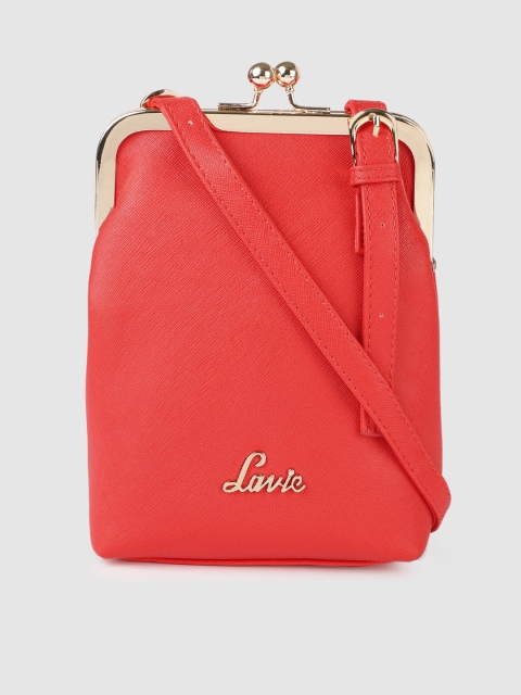 

Lavie Red Solid Sling Bag