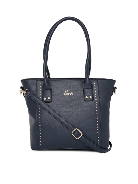 

Lavie Navy Blue Solid Shoulder Bag