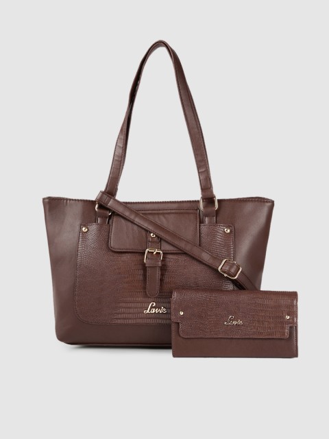 

Lavie Brown Solid Shoulder Bag