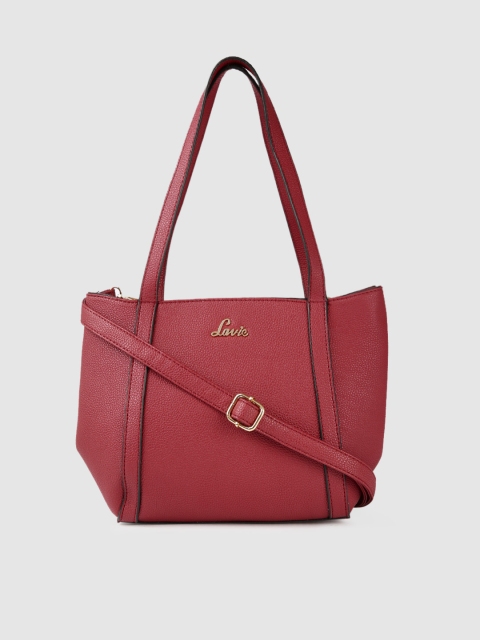 

Lavie Maroon Solid Shoulder Bag