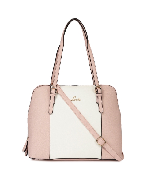 

Lavie Pink & White Colourblocked Shoulder Bag
