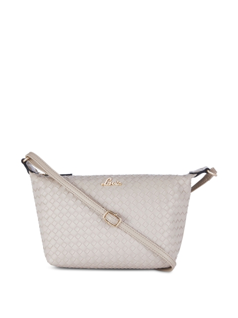 

Lavie Beige Textured Sling Bag