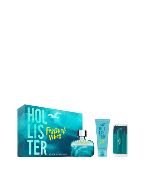 

HOLLISTER Men Set of 3 Festival Vibes Giftset, Transparent