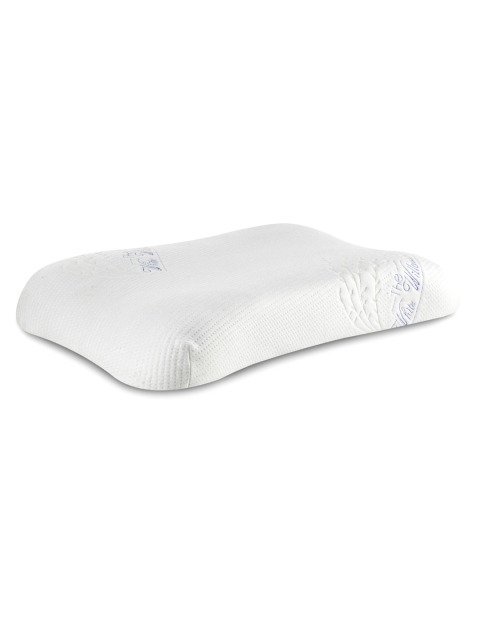 

The White Willow White Cervical Contour Curve Orthopedic Memory Foam Pillow, Off white