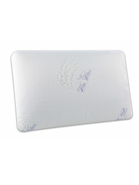 

The White Willow White Orthopedic Active Air Ventilated Memory Foam Ultra Slim Bed Pillow