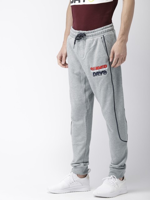 

Superdry Men Grey Melange Solid Joggers