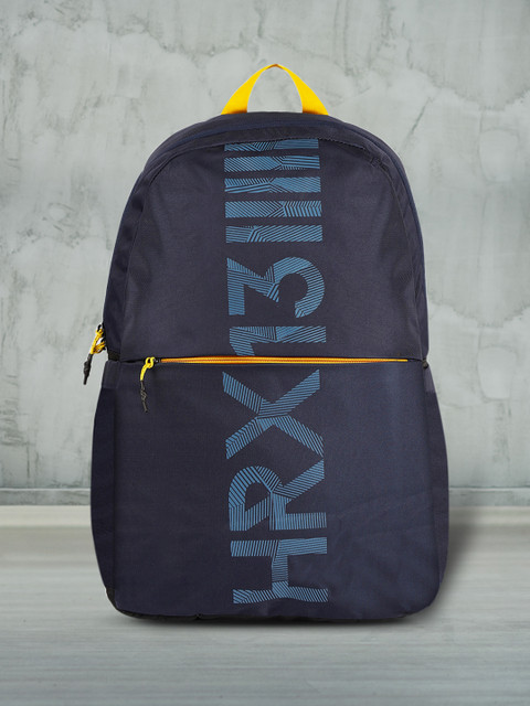 

HRX by Hrithik Roshan Unisex Navy Blue Solid Brand Logo Lifestyle Backpack
