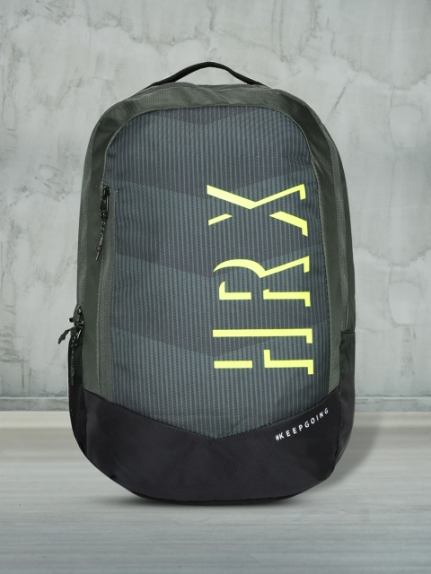 

HRX by Hrithik Roshan Unisex Grey Graphic Gravity Laptop Backpack