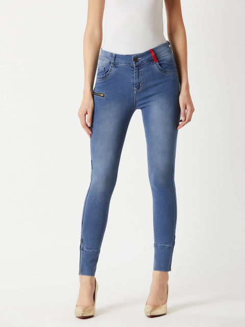 

Miss Chase Women Blue Skinny Fit Mid-Rise Clean Look Jeans