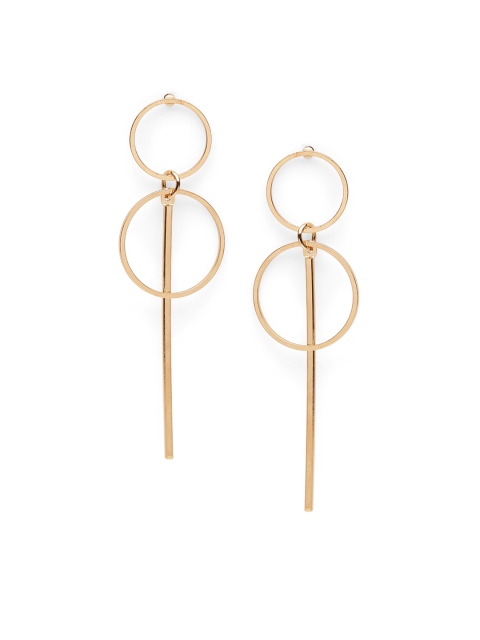 

Fabstreet Gold-Plated Circular Hoop Earrings