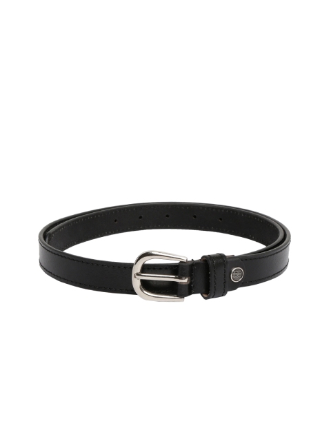 

CRUSSET Women Black Solid Leather Belt