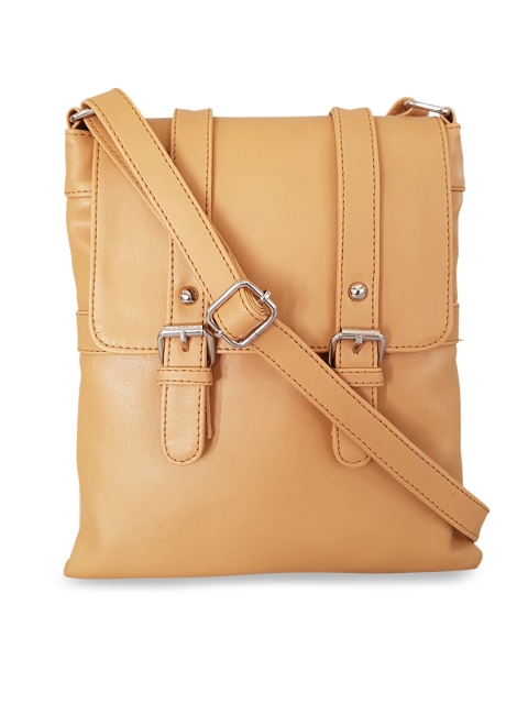 

Toteteca Yellow Solid Sling Bag