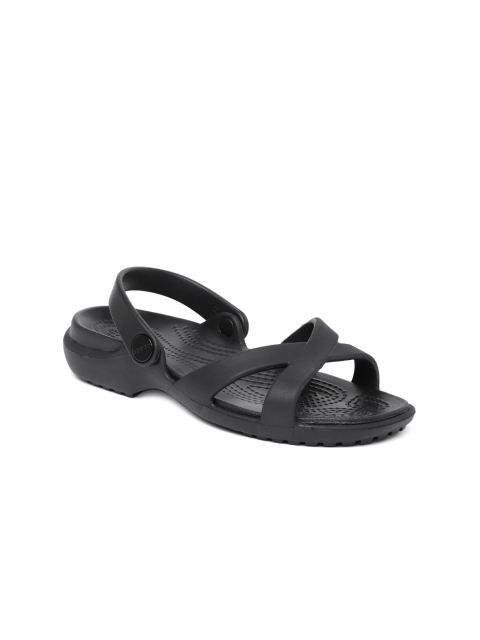 

Crocs Meleen Women Black Solid Open Toe Flats