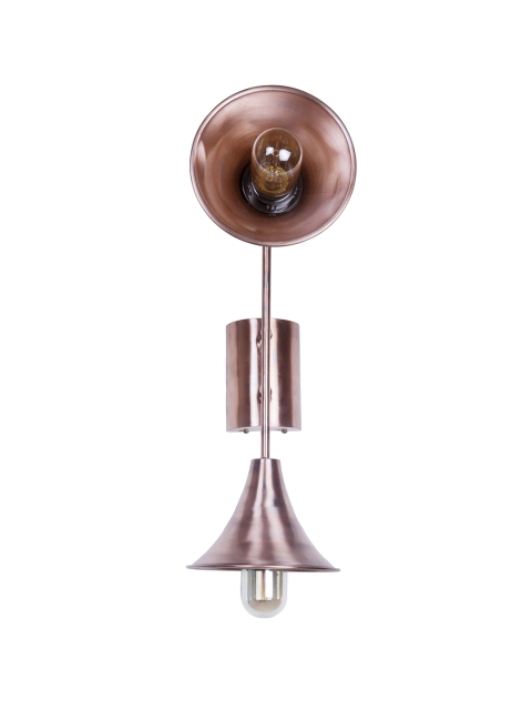 

Fos Lighting Copper-Toned Jazz Trumpet Double Wall Armed Sconce