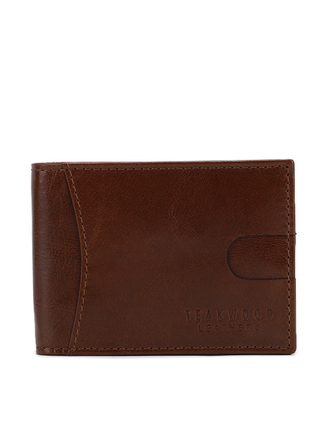 

Teakwood Leathers Men Brown Solid Two Fold Wallet