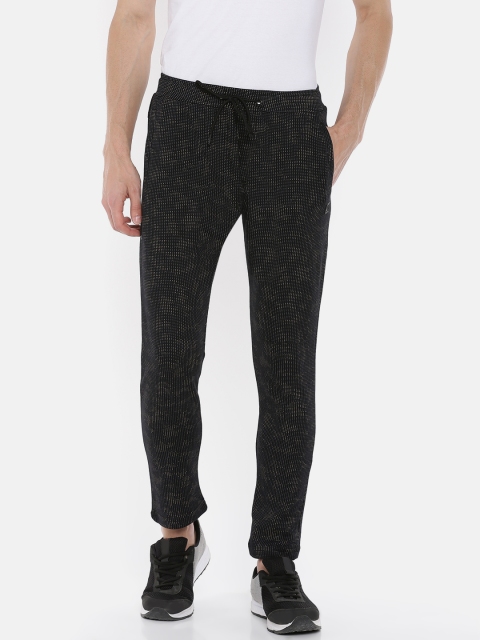

Proline Active Men Black Slim Fit Printed Track Pants