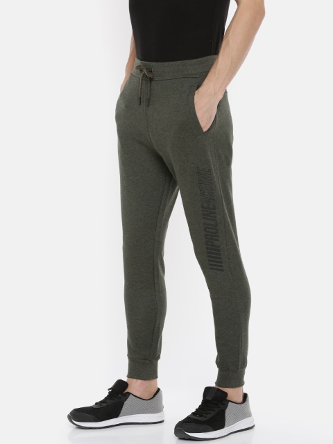 

Proline Active Men Olive Green Comfort Slim Fit Solid Joggers