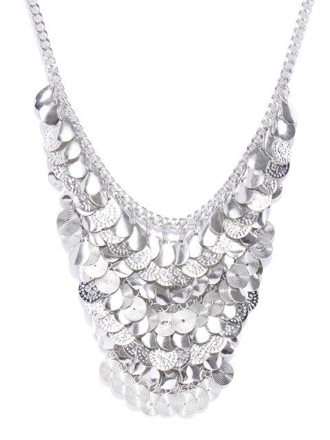 

Anouk Silver-Toned Layered Necklace
