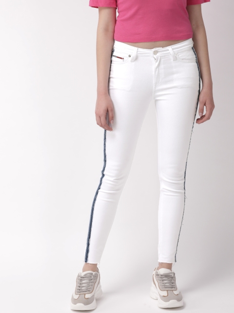 

Tommy Hilfiger Women White Skinny Fit Mid-Rise Clean Look Stretchable Jeans