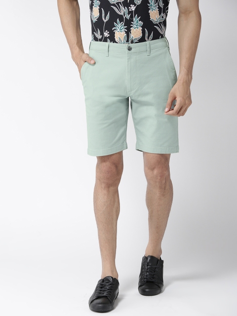 

Marks & Spencer Men Sea Green Solid Regular Fit Chino Shorts