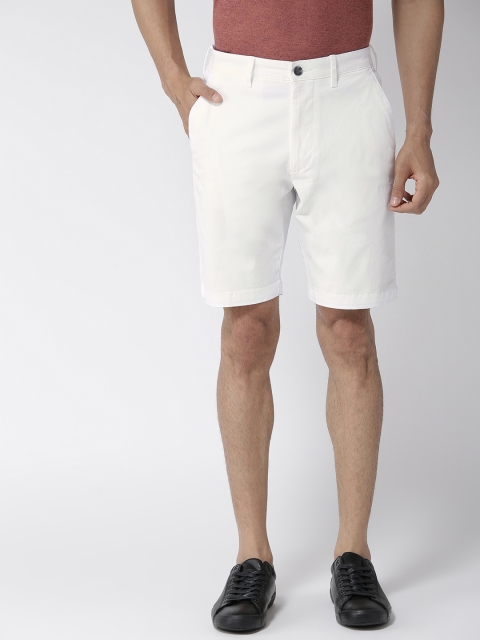 

Marks & Spencer Men White Solid Regular Fit Chino Shorts