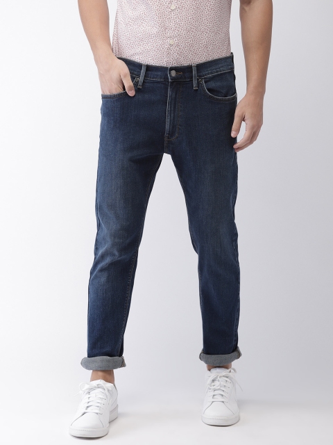 

Marks & Spencer Men Blue Tapered Fit Low-Rise Clean Look Stretchable Jeans