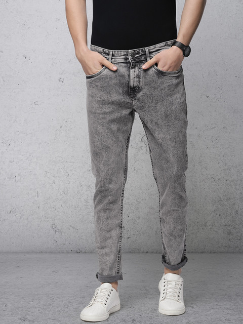 

Ecko Unltd Men Grey Tapered Fit Mid-Rise Clean Look Stretchable Jeans