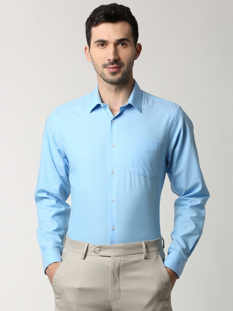 

Peter England Men Blue Slim Fit Solid Formal Shirt
