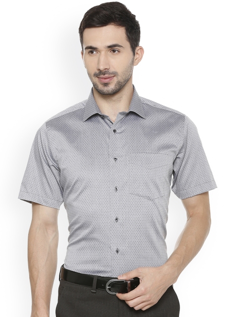 

Van Heusen Men Grey Regular Fit Printed Formal Shirt