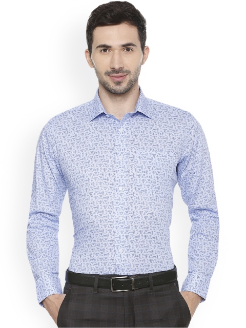 

Van Heusen Men Blue Slim Fit Printed Casual Shirt
