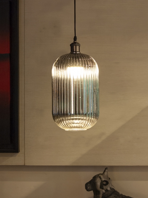 

THE LIGHT STORE Gold-Toned & Silver-Toned Self Design Hanging Light