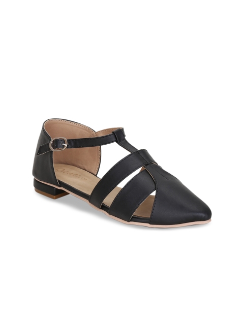 

Get Glamr Women Black Solid Ballerinas