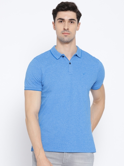 

Blackberrys Men Blue Solid Polo Collar T-shirt