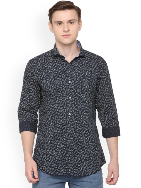 

Van Heusen Sport Men Black Slim Fit Printed Casual Shirt