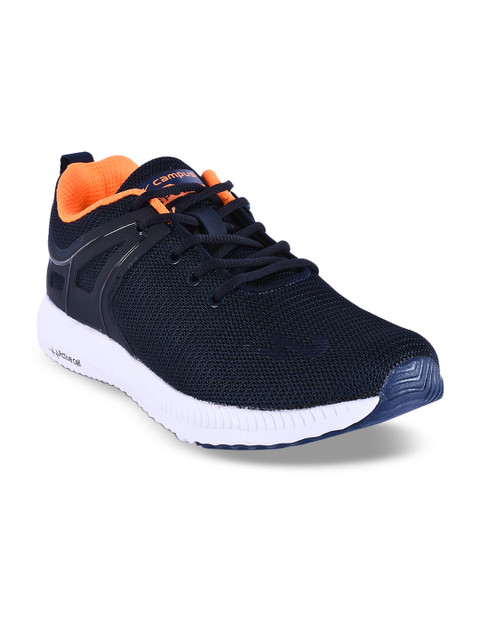 

Campus Men Navy Blue Mesh Mid-Top Running Shoes