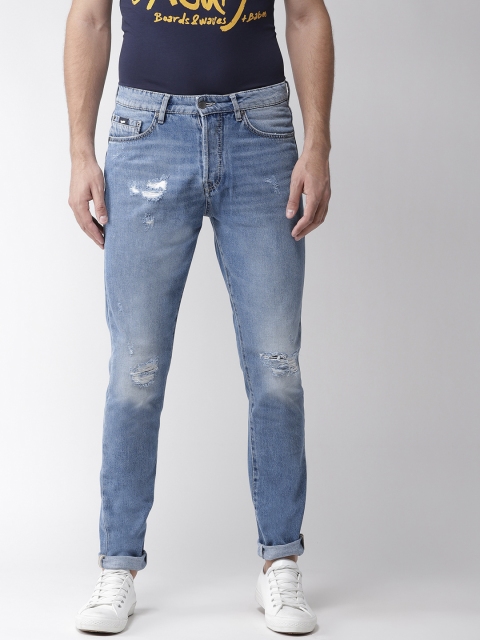 

GAS Men Blue Regular Fit Mid-Rise Mildly Distressed Jeans