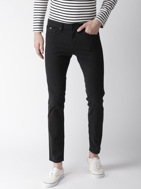 

GAS Men Black Skinny Fit Mid-Rise Clean Look Stretchable Jeans