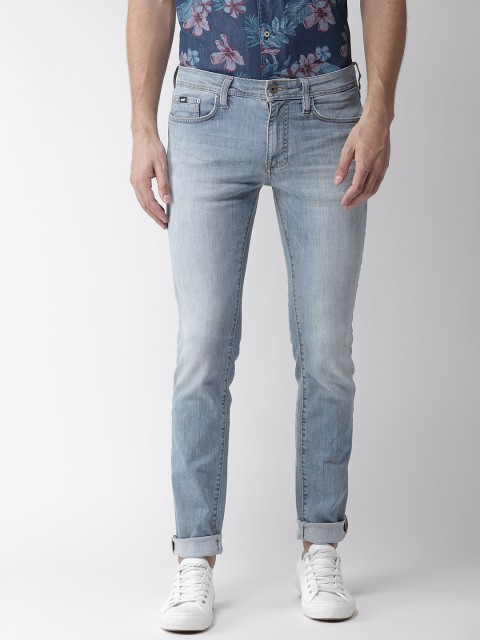 

GAS Men Blue Regular Fit Mid-Rise Clean Look Stretchable Jeans