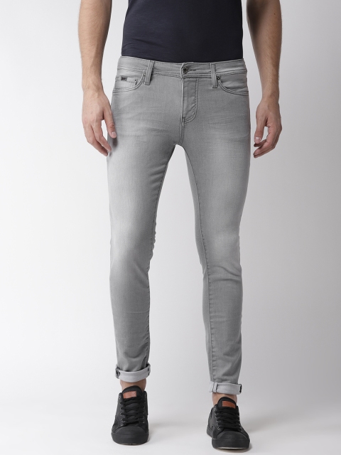 

GAS Men Grey Skinny Fit Mid-Rise Clean Look Stretchable Jeans