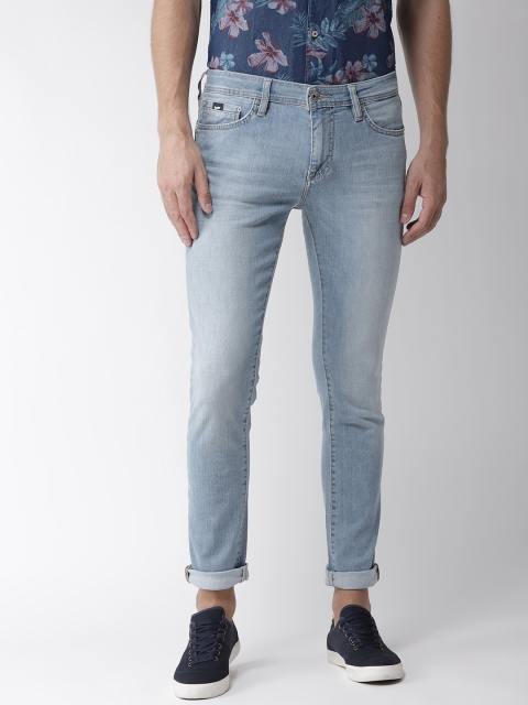 

GAS Men Blue Skinny Fit Mid-Rise Clean Look Stretchable Jeans