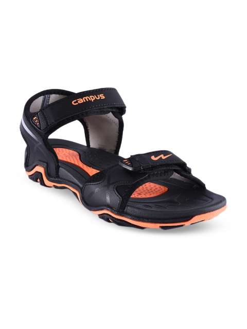 

Campus Men Black Sandals