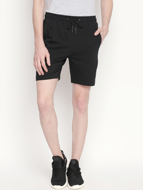 

Ajile by Pantaloons Men Black Printed Regular Fit Sports Shorts